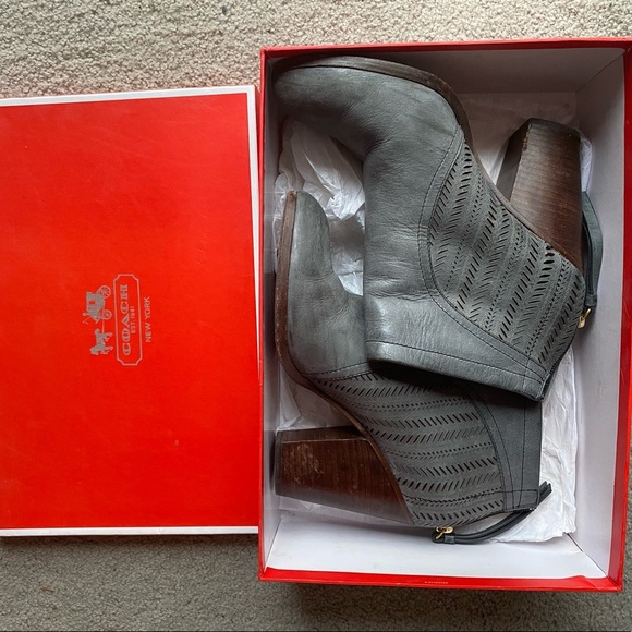 Coach Shoes - Genuine leather COACH ankle booties sz 9​